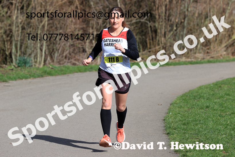 Senior Womens 2026 NECAA Royal Signals Road Relays, Hetton Lyons Country Park, Hetton le Hole. Photo: David T. Hewitson/Sports for All Pics